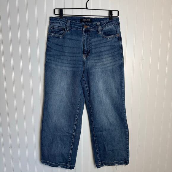 Judy Blue Denim - Judy Blue High-Rise Wide Leg Cropped Denim Jeans Women’s Size 9/29